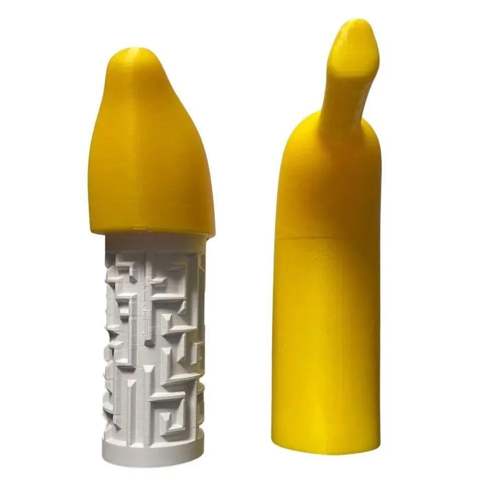 3D Printed Banana Maze Gift Box – Money & Treat Puzzle – Life-Size